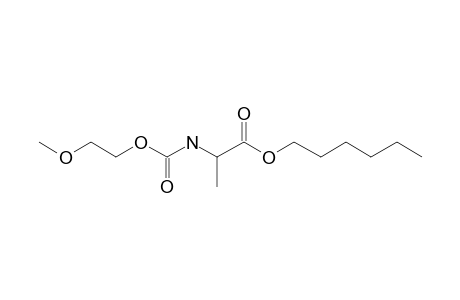 L-Alanine, N-(2-methoxyethoxycarbonyl)-, hexyl ester