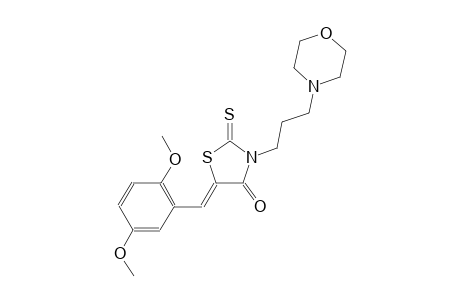 (5Z)-5-(2,5-dimethoxybenzylidene)-3-[3-(4-morpholinyl)propyl]-2-thioxo-1,3-thiazolidin-4-one