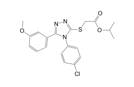 isopropyl {[4-(4-chlorophenyl)-5-(3-methoxyphenyl)-4H-1,2,4-triazol-3-yl]sulfanyl}acetate