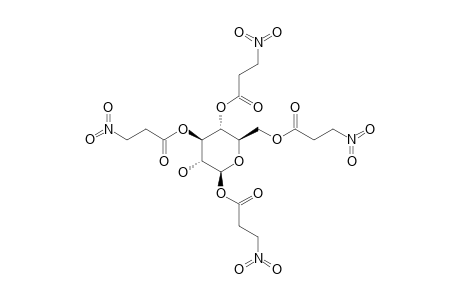 1,3,4,6-TETRAKIS-O-(3-NITROPROPANOYL)-BETA-D-GLUCOPYRANOSIDE