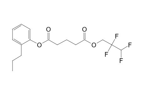 Glutaric acid, 2,2,3,3-tetrafluoropropyl 2-propylphenyl ester