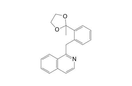 1-[2'-(2"-methyl-1",3"-dioxolan-2"-yl)benzyl]-isoquinoline
