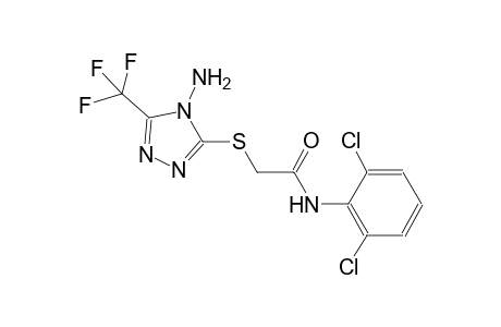 2-(4-Amino-5-trifluoromethyl-4H-[1,2,4]triazol-3-ylsulfanyl)-N-(2,6-dichloro-phenyl)-acetamide