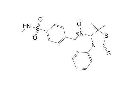 benzenesulfonamide, 4-[(Z)-[(5,5-dimethyl-3-phenyl-2-thioxo-4-thiazolidinyl)oxidoazanylidene]methyl]-N-methyl-