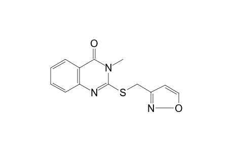 2-(3-isoxazolylmethylthio)-3-methyl-4-quinazolinone