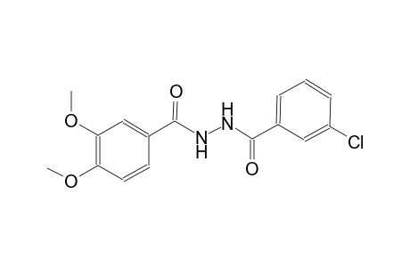 N'-(3-chlorobenzoyl)-3,4-dimethoxybenzohydrazide