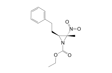 1-(Ethoxycarbonyl)-3-(2-phenylethyl)-2-nitro-2-methylaziridine