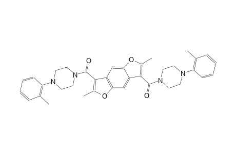 (2,6-dimethylbenzo[1,2-b:4,5-b']difuran-3,7-diyl)bis((4-(o-tolyl)piperazin-1-yl)methanone)
