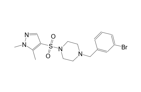 1-(3-bromobenzyl)-4-[(1,5-dimethyl-1H-pyrazol-4-yl)sulfonyl]piperazine