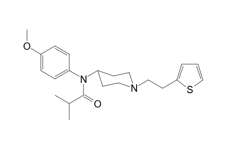 N-(4-Methoxyphenyl)-N-([(2-thiophen-2-yl)ethyl]-piperidin1-yl)isobutanamide