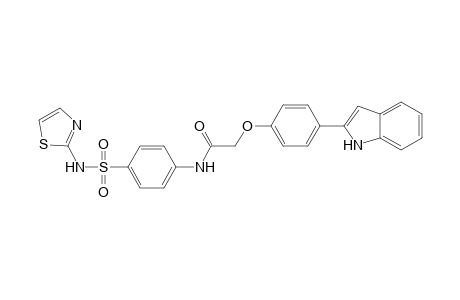 2-[4-(1H-Indol-2-yl)phenoxy]-N-[4-(N-thiazol-2-ylsulfamoyl)phenyl]acetamide