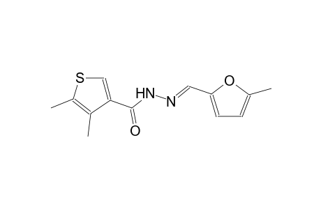 4,5-dimethyl-N'-[(E)-(5-methyl-2-furyl)methylidene]-3-thiophenecarbohydrazide