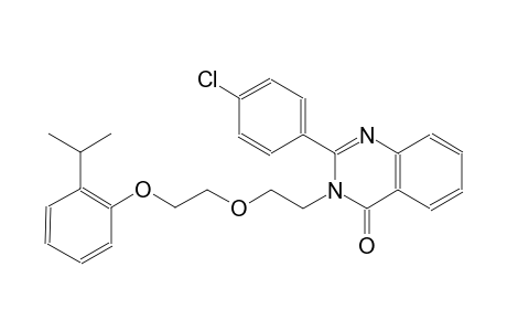 2-(4-chlorophenyl)-3-{2-[2-(2-isopropylphenoxy)ethoxy]ethyl}-4(3H)-quinazolinone