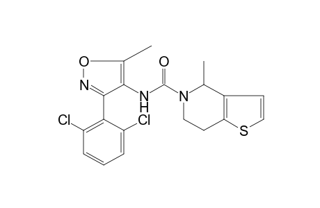 N-[3-(2,6-dichlorophenyl)-5-methyl-4-isoxazolyl]-4-methyl-4,5,6,7-tetrahydrothieno[3,2-c]pyridine-5-carboxamide