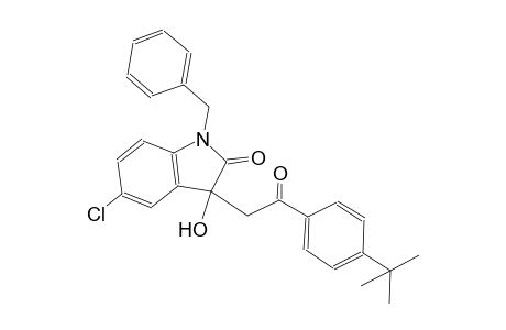 2H-indol-2-one, 5-chloro-3-[2-[4-(1,1-dimethylethyl)phenyl]-2-oxoethyl]-1,3-dihydro-3-hydroxy-1-(phenylmethyl)-