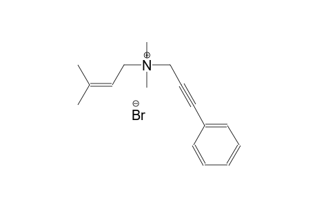 N,N,3-trimethyl-N-(3-phenyl-2-propynyl)-2-buten-1-aminium bromide