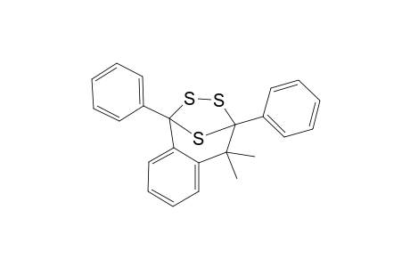 8,8-Dimethyl-1,9-diphenyl-10,11,12-trithia-tricyclo[7.2.1.0*2,7*]dodeca-2,4,6-triene