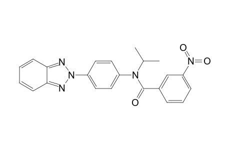 Benzamide, N-[4-(2H-1,2,3-benzotriazol-2-yl)phenyl]-N-(1-methylethyl)-3-nitro-
