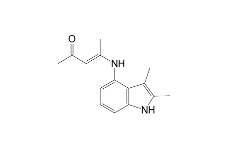 3-Penten-2-one, 4-[(2,3-dimethyl-1H-indol-4-yl)amino]-