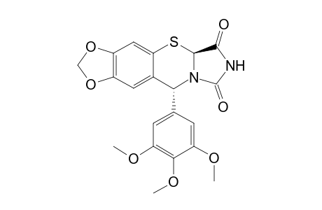 6,7-Methylenedioxy-9-(3,4,5-trimethoxyphenyl)-1,3,3a,10-tetrahydro-9H-imidazo[4,3-b][1,3]benzothiazine-1,3-dione