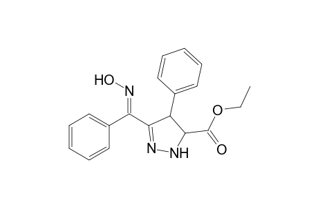 1H-Pyrazole-5-carboxylic acid, 4,5-dihydro-3-[(hydroxyimino)phenylmethyl]-4-phenyl-, ethyl ester