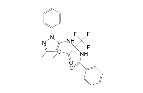 2-Benzamido-3,3,3-trifluoro-2-[(5-methyl-2-phenyl-3-pyrazolyl)amino]propanoic acid methyl ester