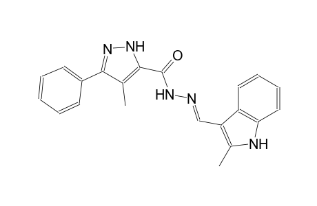 1H-pyrazole-5-carboxylic acid, 4-methyl-3-phenyl-, 2-[(E)-(2-methyl-1H-indol-3-yl)methylidene]hydrazide