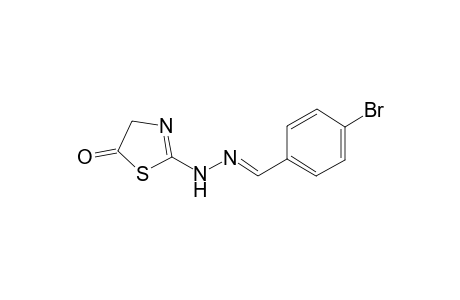 Benzaldehyde, 4-bromo-, (5-oxo-2-thiazolin2-yl)hydrazone