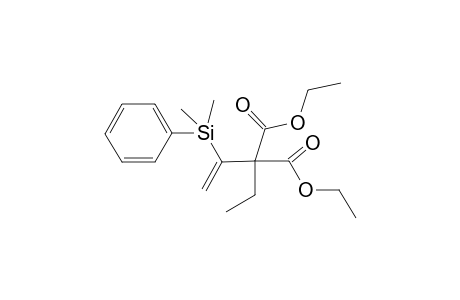 Diethyl 1-[(dimethylphenylsilyl)vinyl]-ethylmalonate