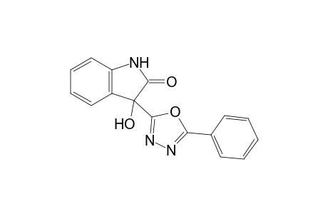 3-Hydroxy-3-(5-phenyl-1,3,4-oxadiazol-2-yl)-1,3-dihydro-2H-indol-2-one