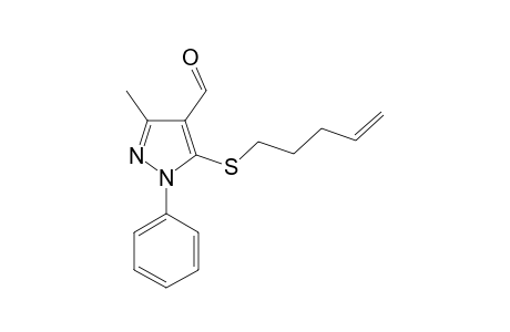3-METHYL-5-(3-METHYLBUT-2-EN-1-YLSULFANYL)-1-PHENYLPYRAZOLE-4-CARBALDEHYDE