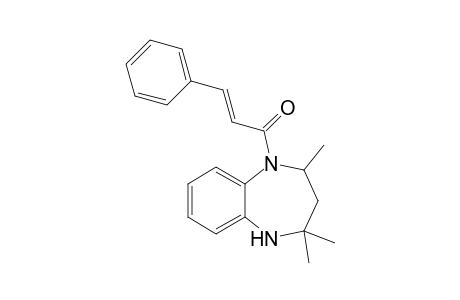(E)-3-phenyl-1-(2,2,4-trimethyl-3,4-dihydro-1H-1,5-benzodiazepin-5-yl)-2-propen-1-one
