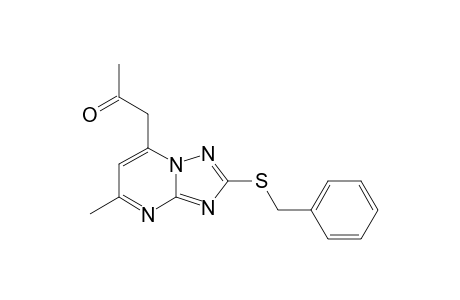 5-ACETONYL-2-BENZYLTHIO-7-METHYL-1,2,4-TRIAZOLO-[1.5-A]-PYRIMIDINE