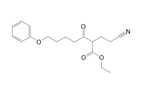 Ethyl 2-(2-cyanoethyl)-3-oxo-7-phenoxyheptanoate