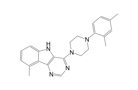 4-[4-(2,4-dimethylphenyl)-1-piperazinyl]-9-methyl-5H-pyrimido[5,4-b]indole