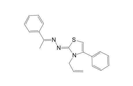 (Z)-3-Allyl-4-phenyl-2-[(E)-(1-phenylethylidene)hydrazono]-2,3-dihydro-thiazole