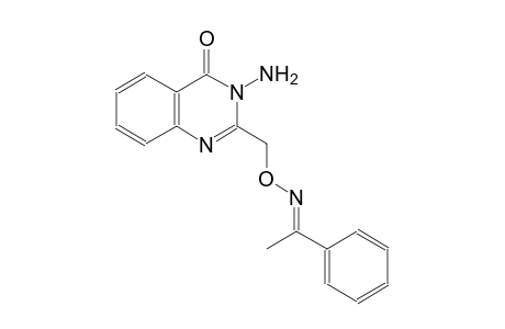 3-amino-2-[({[(E)-1-phenylethylidene]amino}oxy)methyl]-4(3H)-quinazolinone