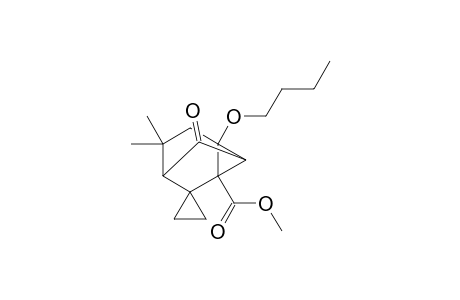 Methyl 2'-butoxy-4',4'-dimethyl-6'-oxospiro[cyclopropane-1,8'-tricyclo[3.2.1.0(2,7)]octane]-1'-carboxylate