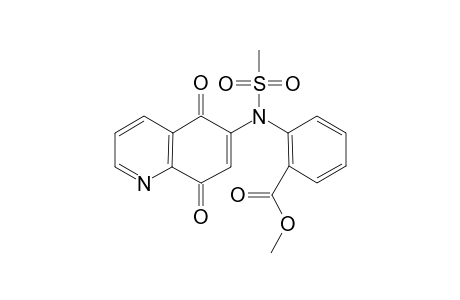 6-[N-Mestyl-2-methoxycarbonylanilino]-5,8-quinolinequinone