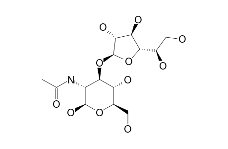 BETA-D-GALACTOFURANOSYL-(1->3)-2-ACETAMIDO-2-DEOXY-BETA-D-GLUCOPYRANOSIDE