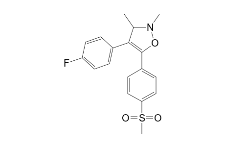 2,3-DIMETHYL-4-(4-FLUOROPHENYL)-5-(4-METHYLSULFONYLPHENYL)-4-ISOXAZOLINE