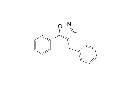 3-Methyl-5-phenyl-4-(phenylmethyl)-1,2-oxazole