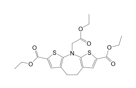4H-Dithieno[2,3-b:3',2'-f]azepine-2,7-dicarboxylic acid, 9-(2-ethoxy-2-oxoethyl)-5,9-dihydro-, diethyl ester