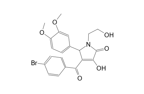 4-(4-bromobenzoyl)-5-(3,4-dimethoxyphenyl)-3-hydroxy-1-(2-hydroxyethyl)-1,5-dihydro-2H-pyrrol-2-one