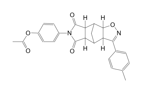 4-((3aS,4S,4aR,7aS,8S,8aS)-5,7-dioxo-3-(p-tolyl)-4a,5,7,7a,8,8a-hexahydro-3aH-4,8-methanoisoxazolo[4,5-f]isoindol-6(4H)-yl)phenyl acetate