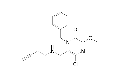 6-(3-Butynylaminomethyl)-3-methoxy-5-chloro-1-benzyl-2(1H)-pyrazinone