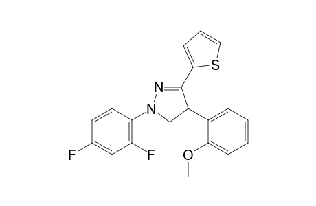 1-(2,4-Difluorophenyl)-4-(2-methoxyphenyl)-3-(2-thienyl)-4,5-dihydro-1H-pyrazole