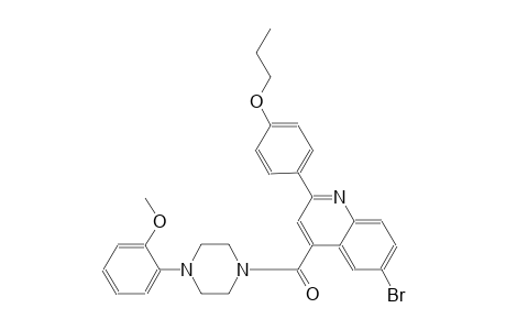 6-bromo-4-{[4-(2-methoxyphenyl)-1-piperazinyl]carbonyl}-2-(4-propoxyphenyl)quinoline