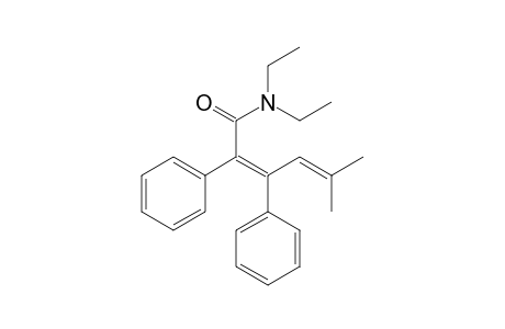(E)-5-Methyl-2,3-diphenyl-hexa-2,4-dienoic acid diethylamide