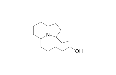 3-Ethyl-5-(5'-hydroxypent-1'-yl)-indolizidine